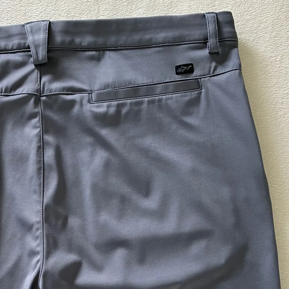 Greg Norman Golf Shorts Men’s 36 Gray Stretch Performance Moisture Wicking